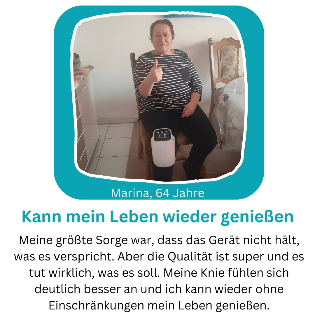 Knieschmerz lindern - Das 4 in 1 Therapiegerät