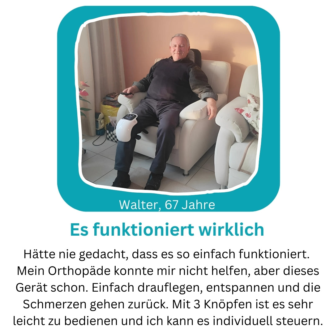 Knieschmerz lindern - Das 4 in 1 Therapiegerät