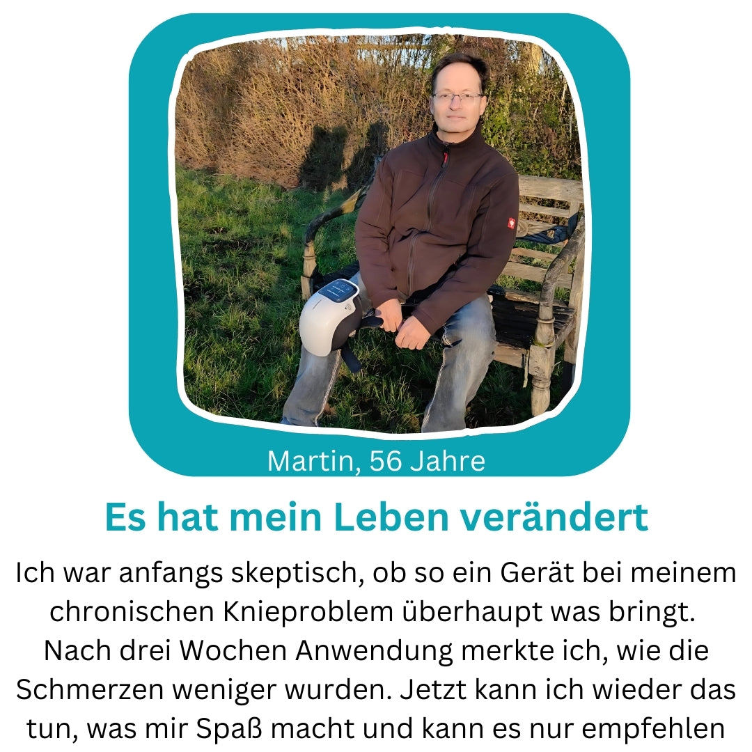 Knieschmerz lindern - Das 4 in 1 Therapiegerät