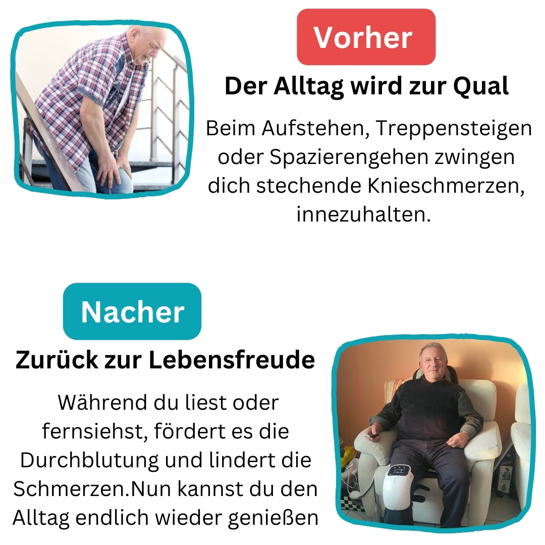 Knieschmerz lindern - Das 4 in 1 Therapiegerät