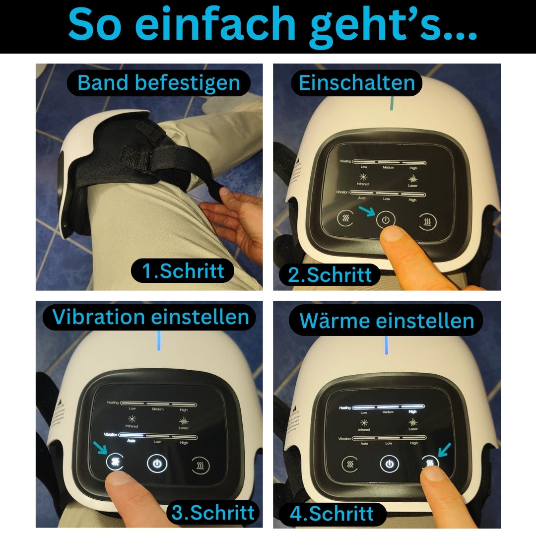 Knieschmerz lindern - Das 4 in 1 Therapiegerät